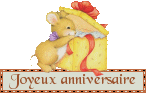 Gif animé joyeux anniversaire souris